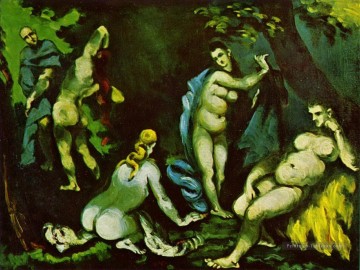 La tentation de saint Antoine 2 Paul Cézanne Nu impressionniste Peinture à l'huile